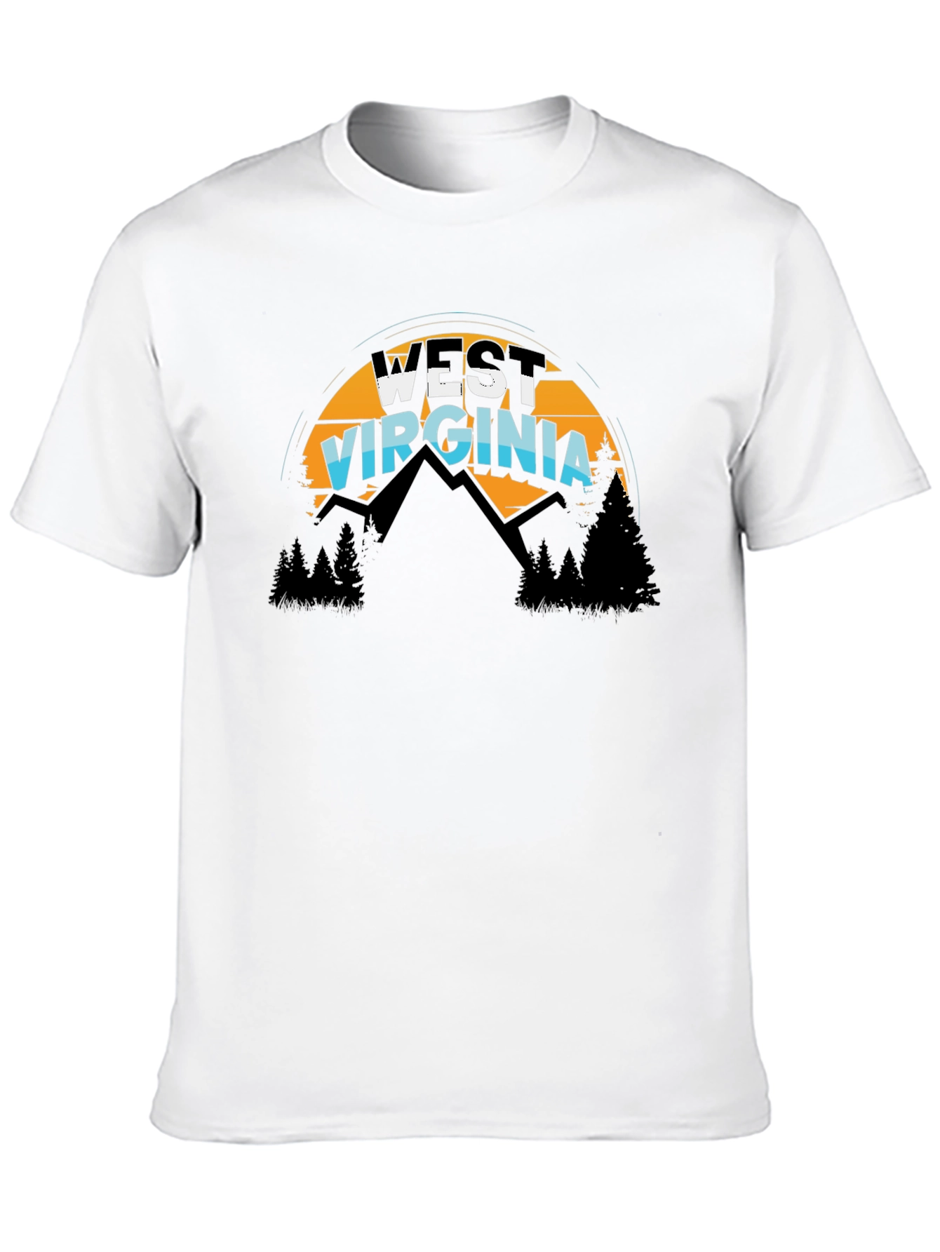 West Virginia T-Shirt Mountain Graphic Tee