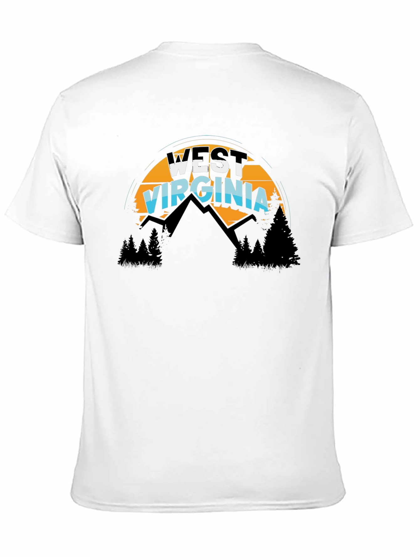 West Virginia T-Shirt Mountain Graphic Tee
