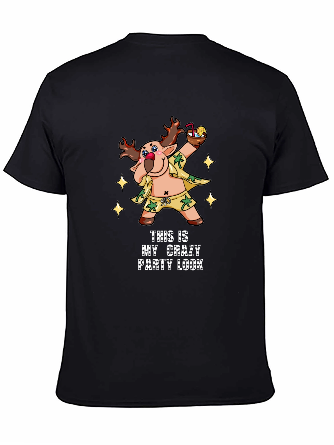 Crazy Party Look T-Shirt - Fun Holiday Tee