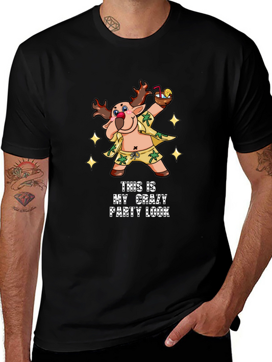 Crazy Party Look T-Shirt - Fun Holiday Tee