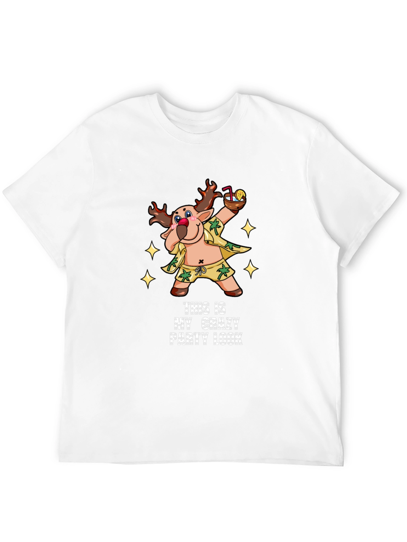 Crazy Party Look T-Shirt - Fun Holiday Tee