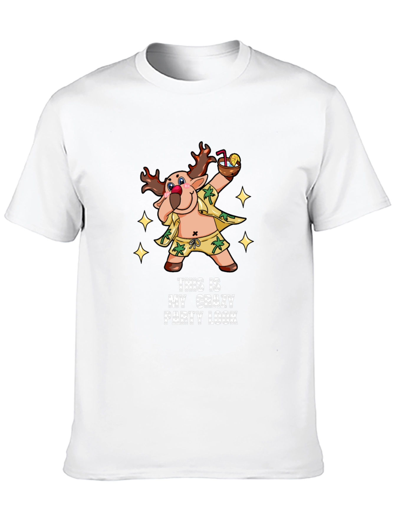 Crazy Party Look T-Shirt - Fun Holiday Tee