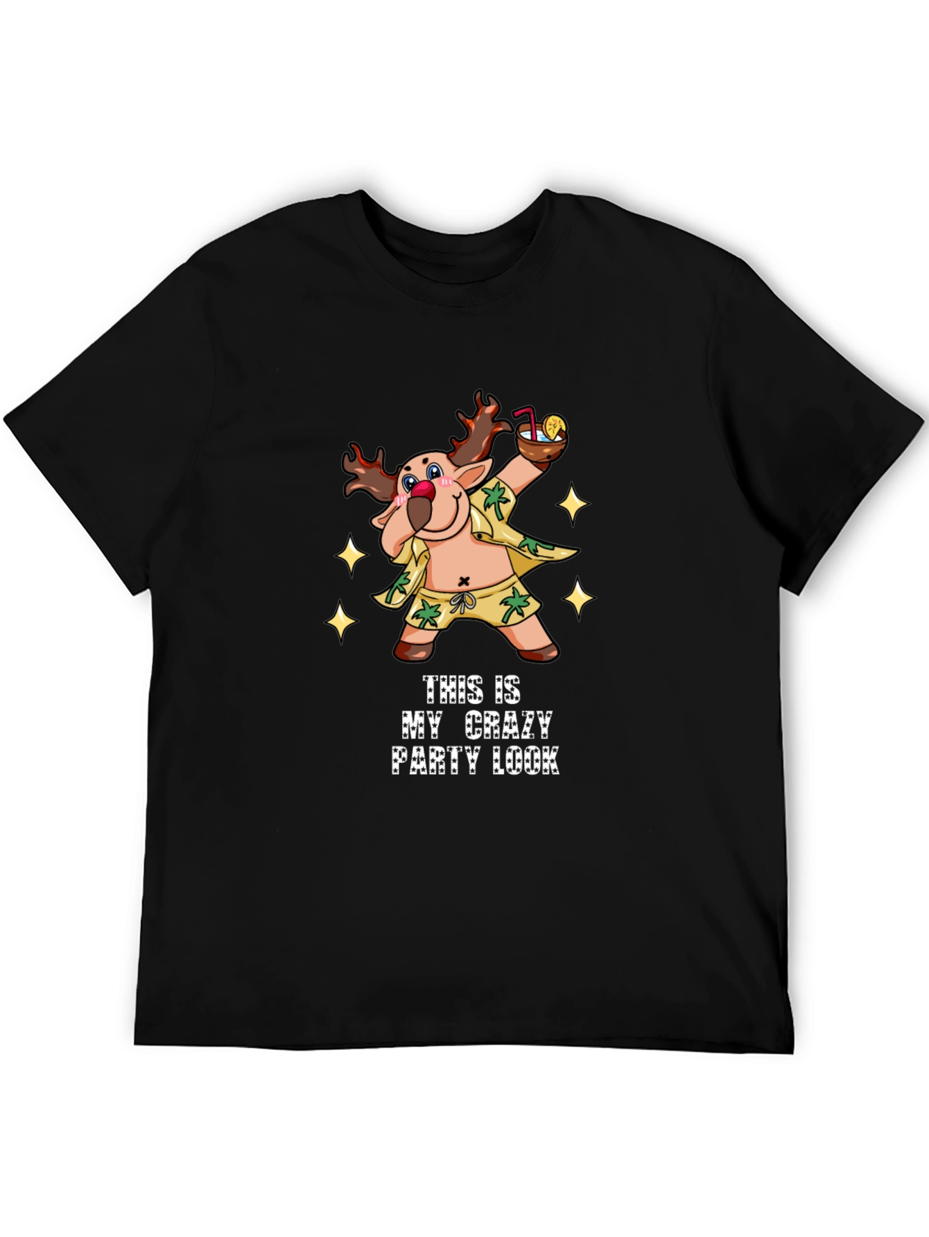 Crazy Party Look T-Shirt - Fun Holiday Tee