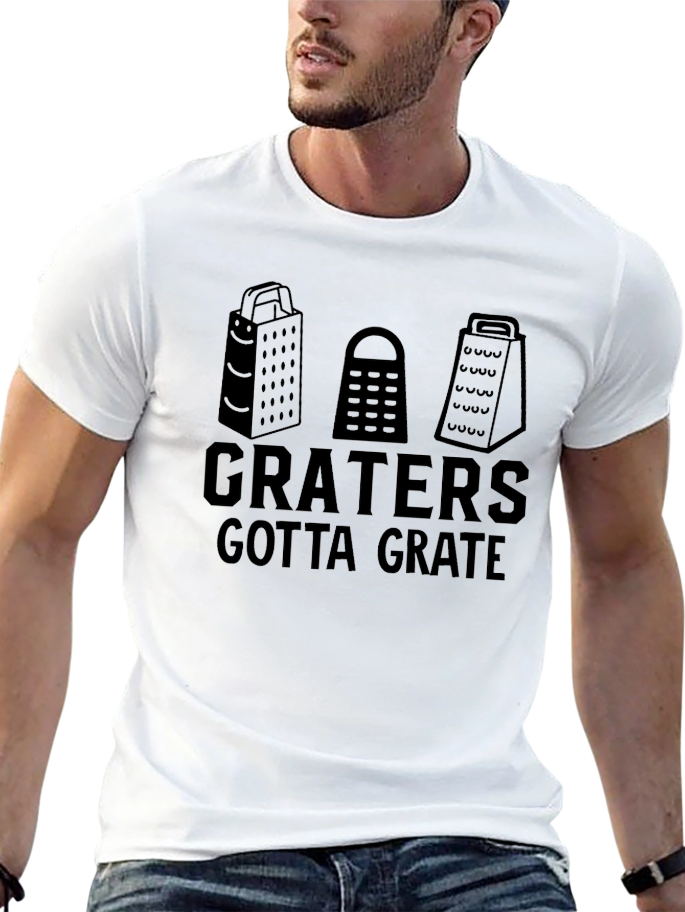 Funny Graters Gotta Grate Black T-Shirt
