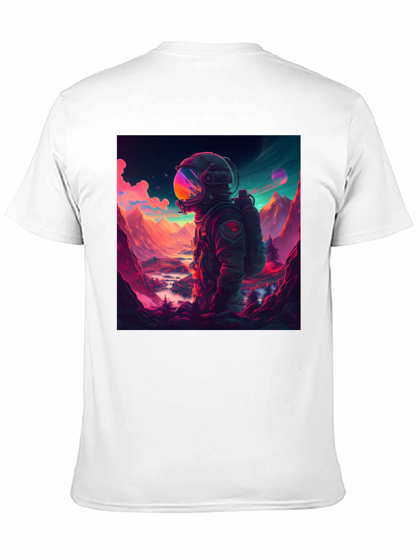 Astronaut Landscape Graphic Tee - Black