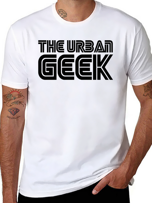 The Urban Geek Graphic Tee - Black Crew Neck T-Shirt