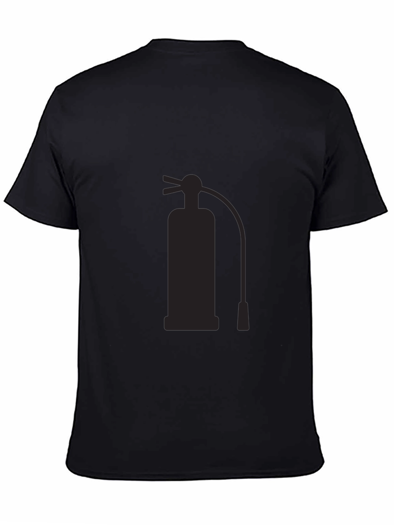 Black Fire Extinguisher Graphic T-Shirt