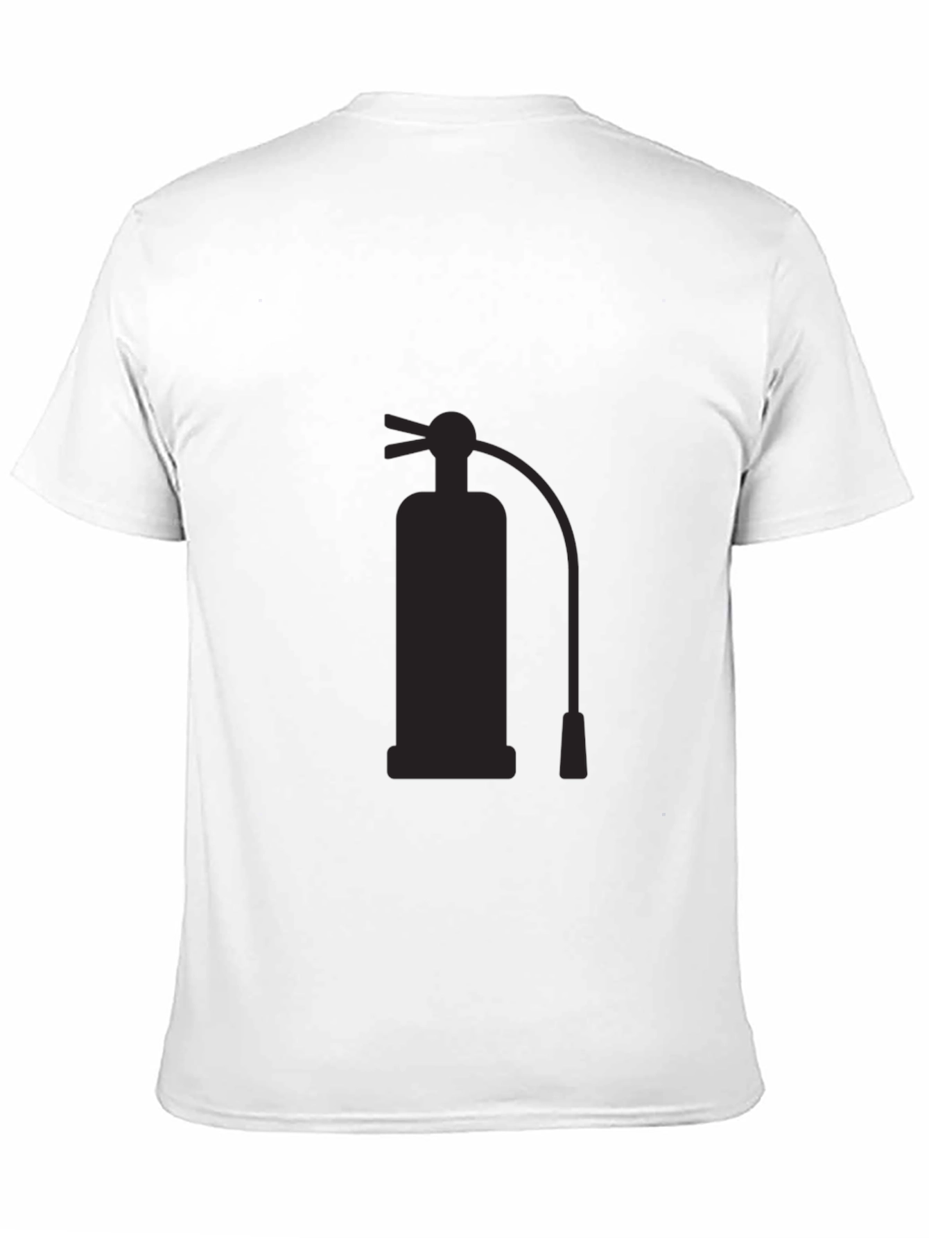 Black Fire Extinguisher Graphic T-Shirt
