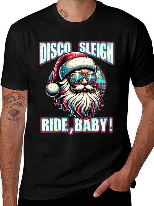 Disco Sleigh Ride Baby Santa Graphic Tee