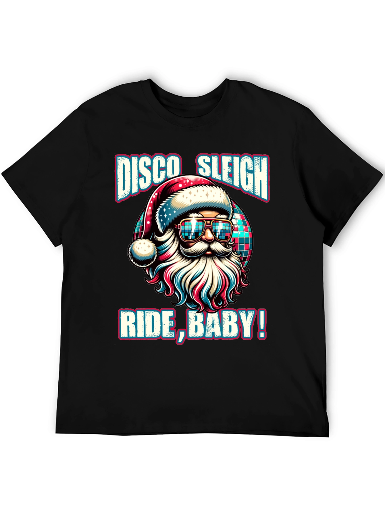 Disco Sleigh Ride Baby Santa Graphic Tee