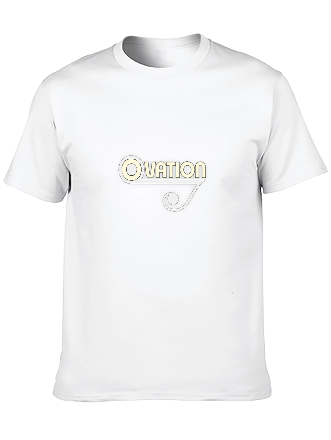 Ovation Graphic Tee - Black Cotton Blend T-Shirt