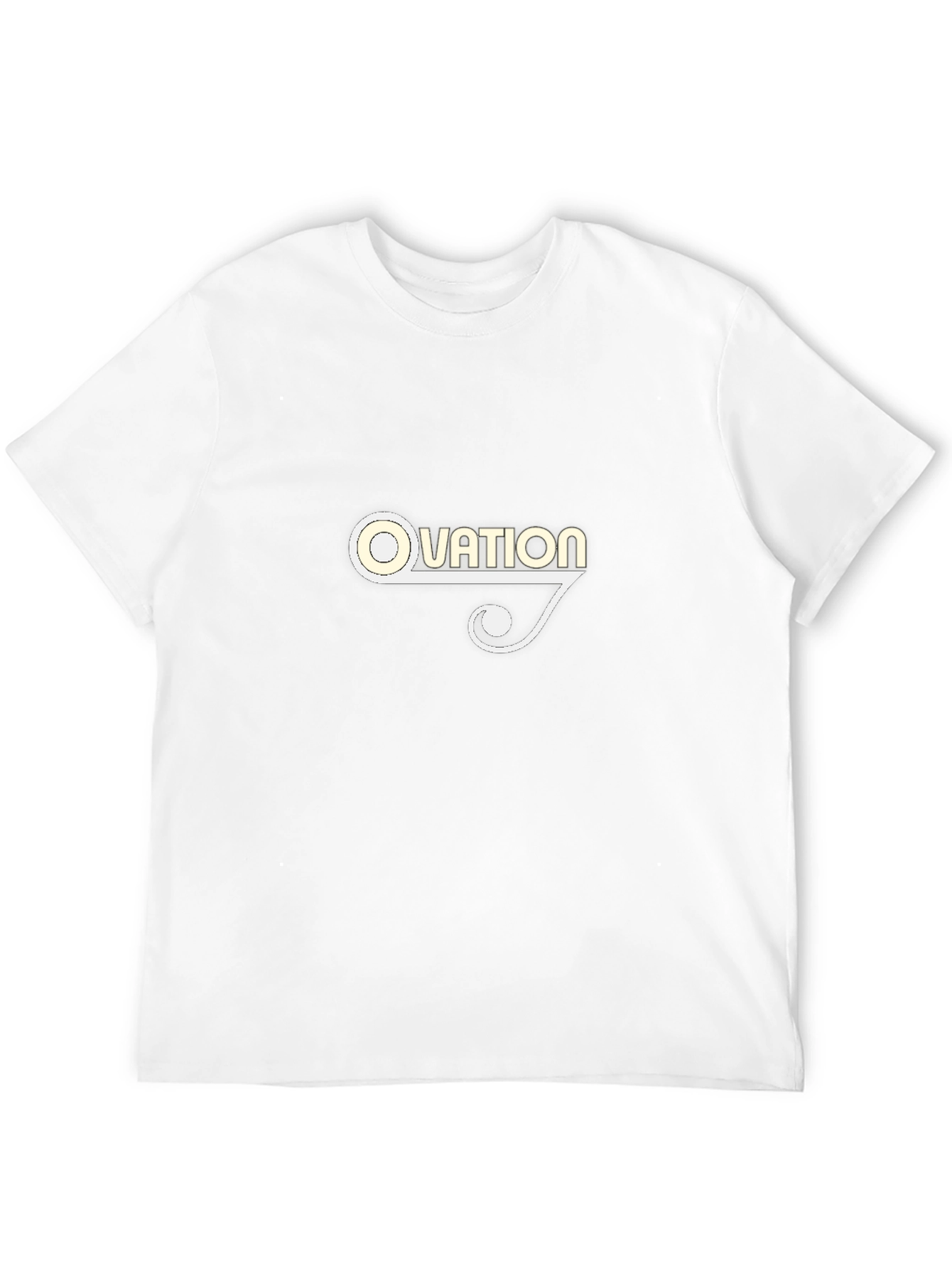 Ovation Graphic Tee - Black Cotton Blend T-Shirt