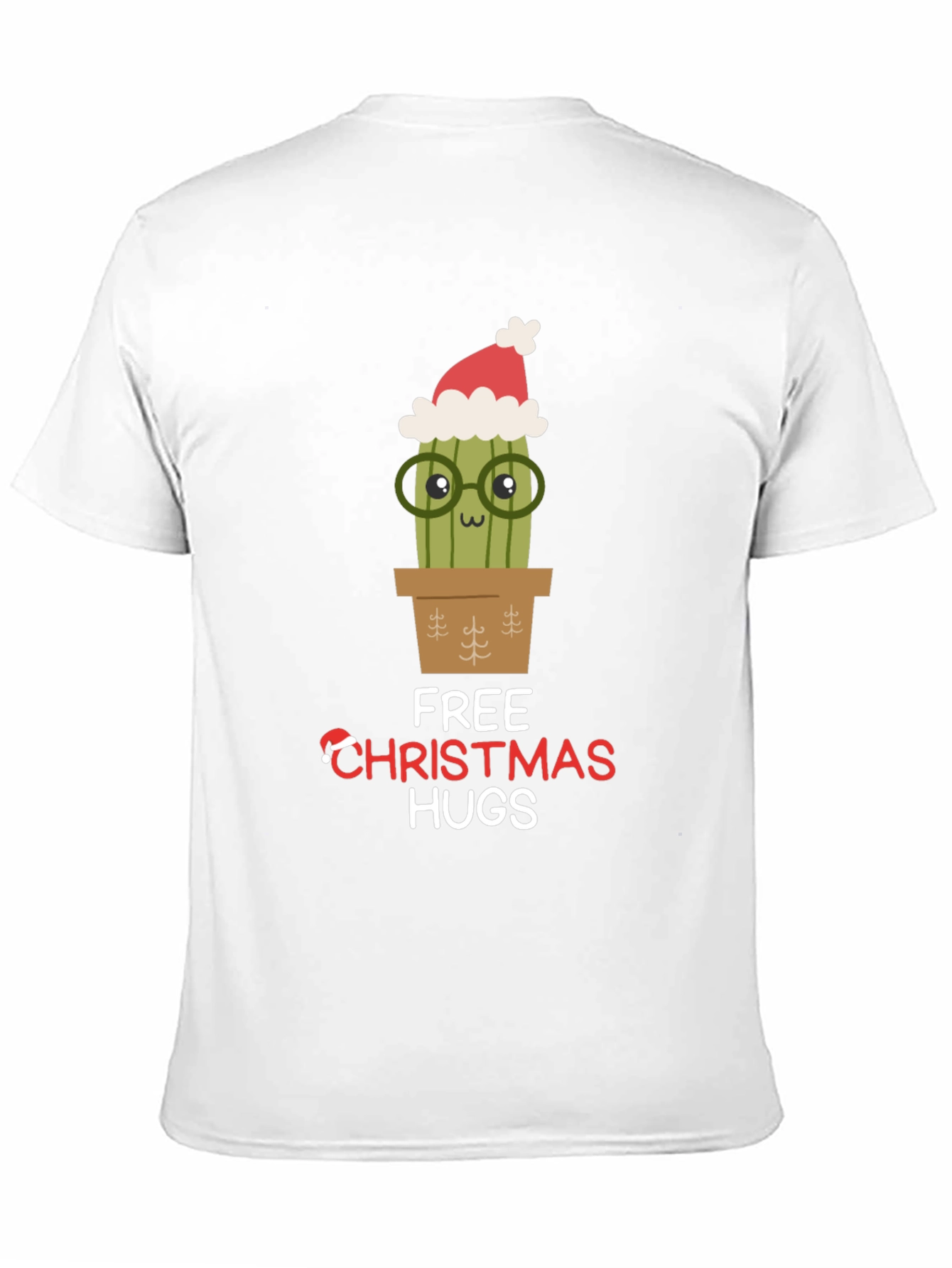 Funny Christmas Cactus Hugs T-Shirt