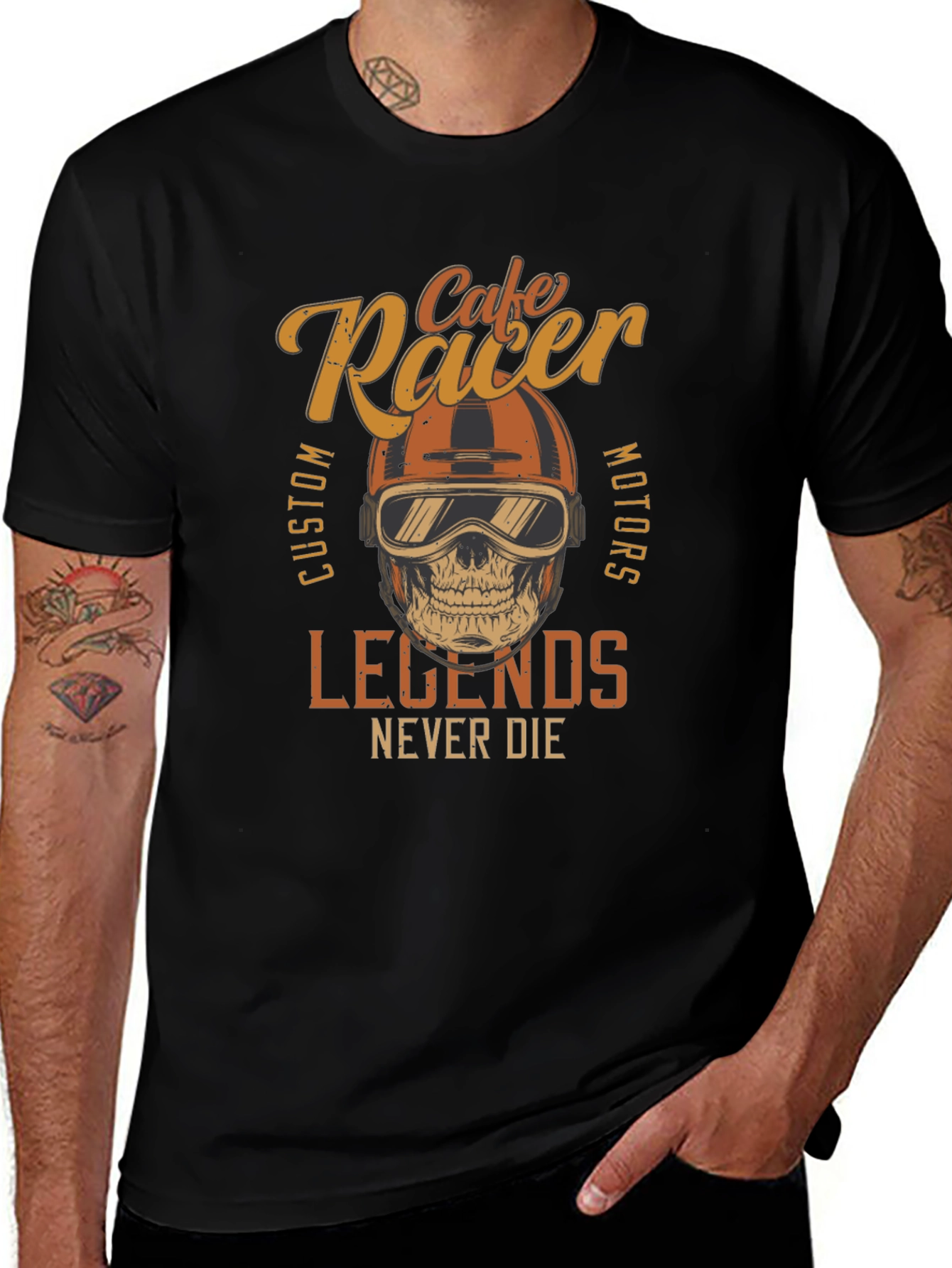 Cafe Racer Legends Never Die T-Shirt