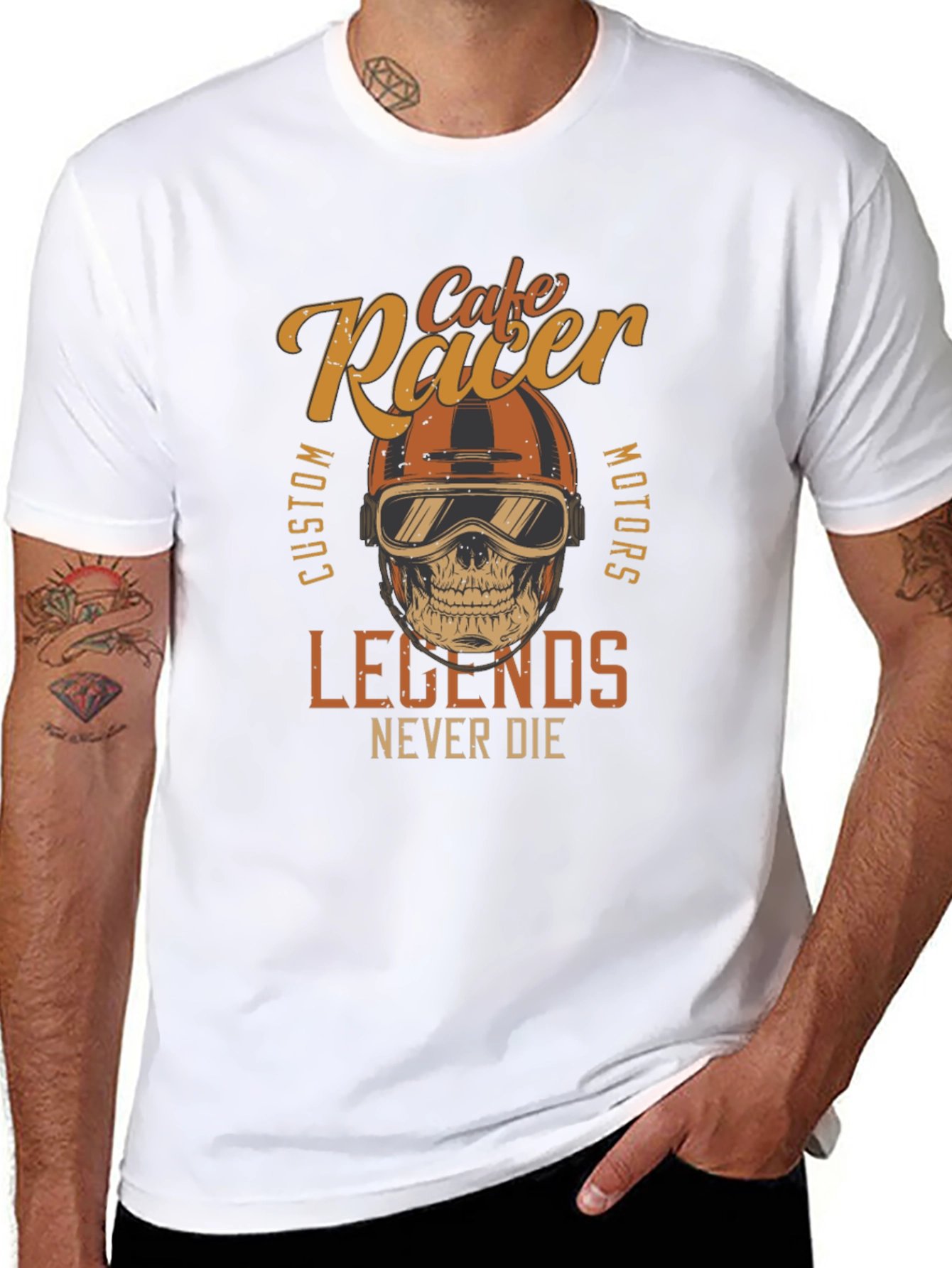 Cafe Racer Legends Never Die T-Shirt