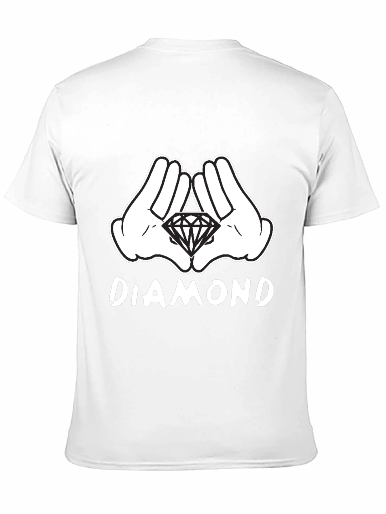 Diamond Hands Graphic Black T-Shirt
