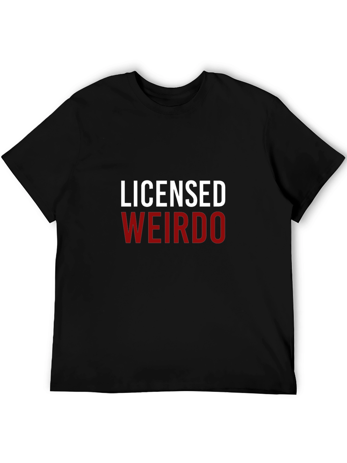 Licensed Weirdo Graphic Tee - Black Cotton T-Shirt
