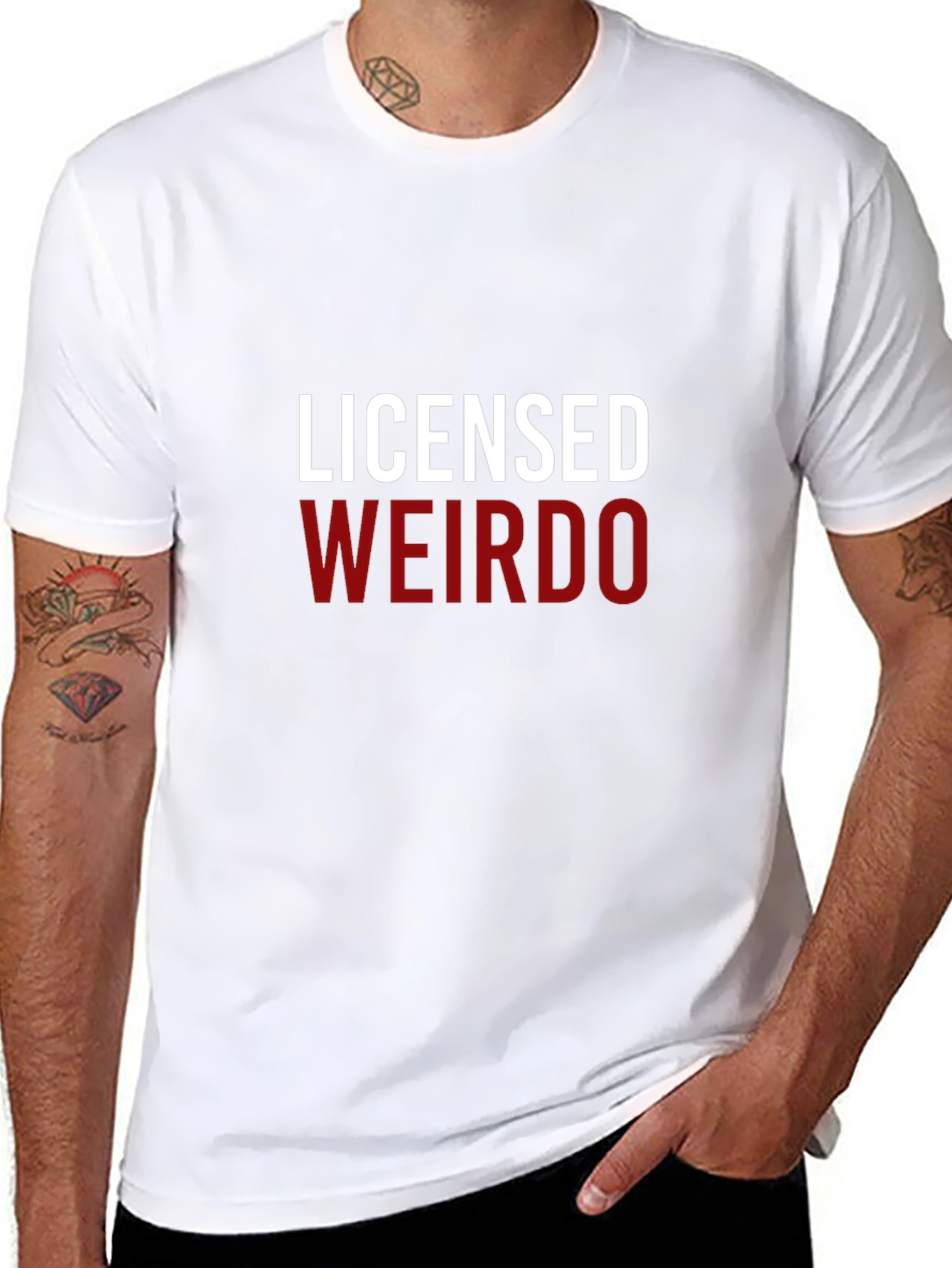 Licensed Weirdo Graphic Tee - Black Cotton T-Shirt