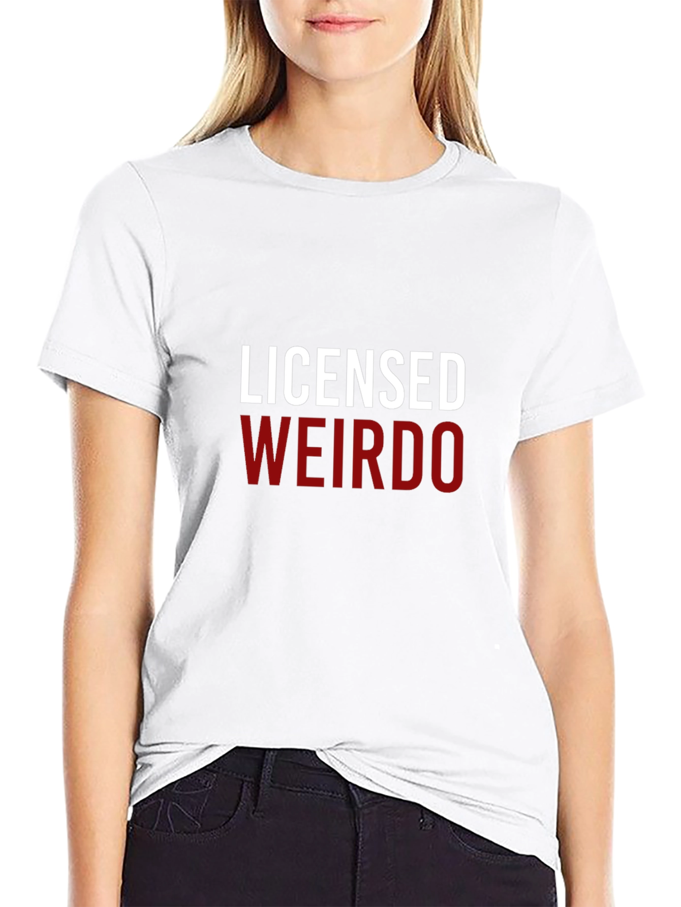 Licensed Weirdo Graphic Tee - Black Cotton T-Shirt