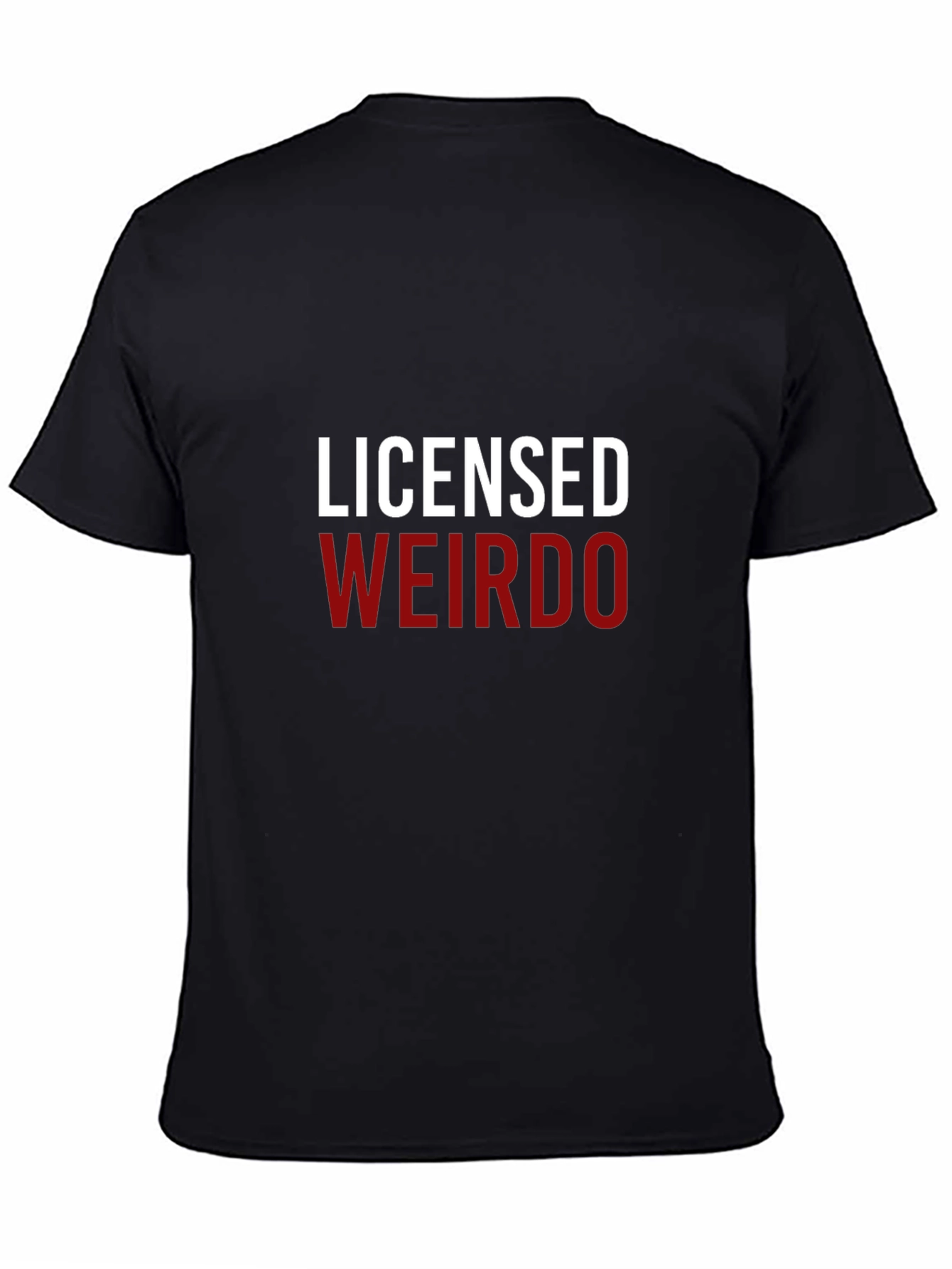Licensed Weirdo Graphic Tee - Black Cotton T-Shirt