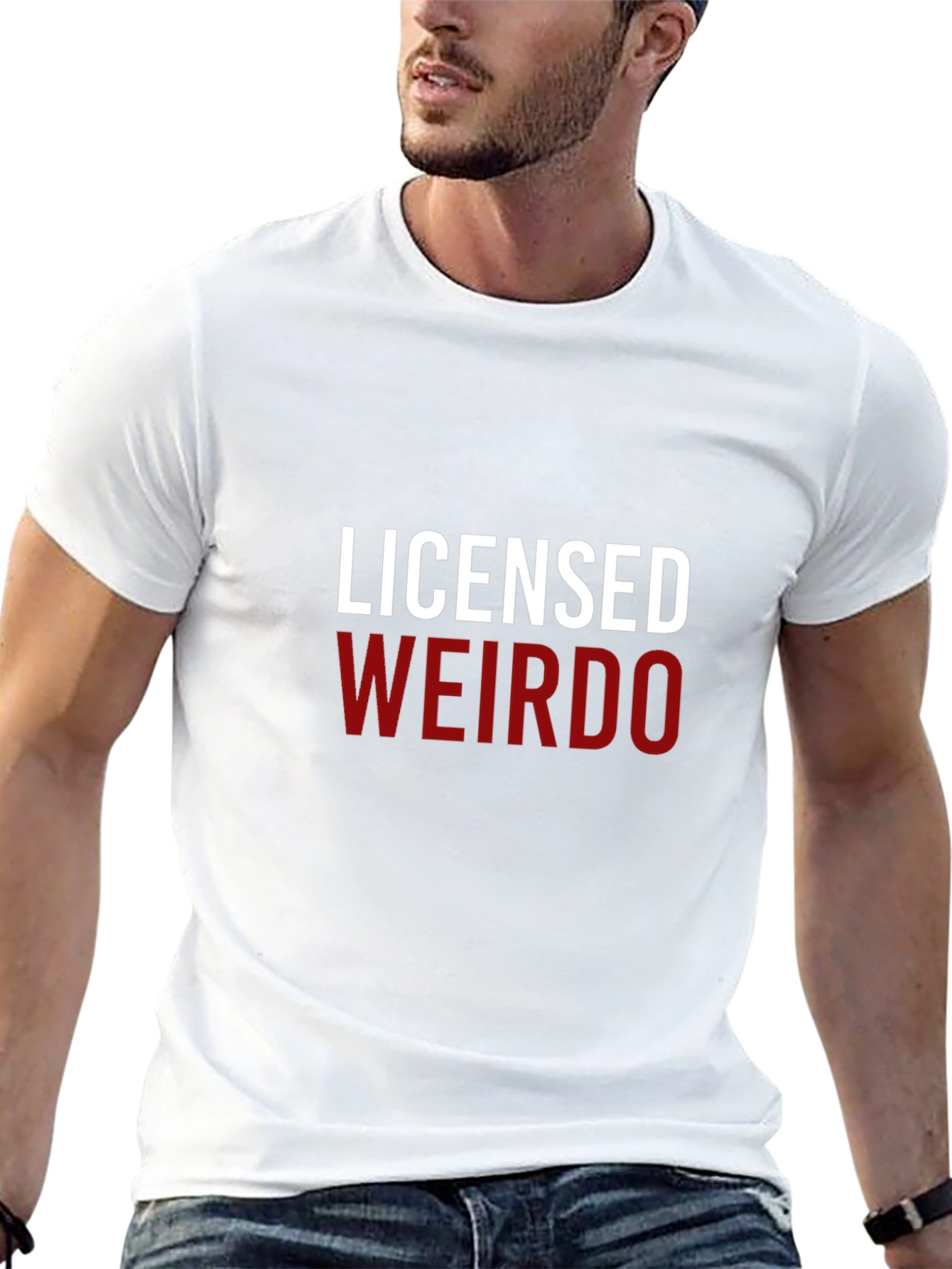 Licensed Weirdo Graphic Tee - Black Cotton T-Shirt