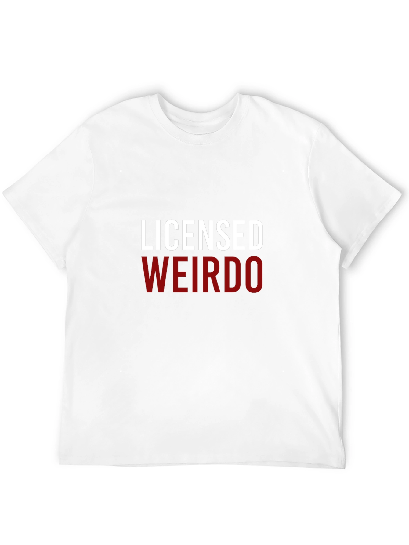 Licensed Weirdo Graphic Tee - Black Cotton T-Shirt