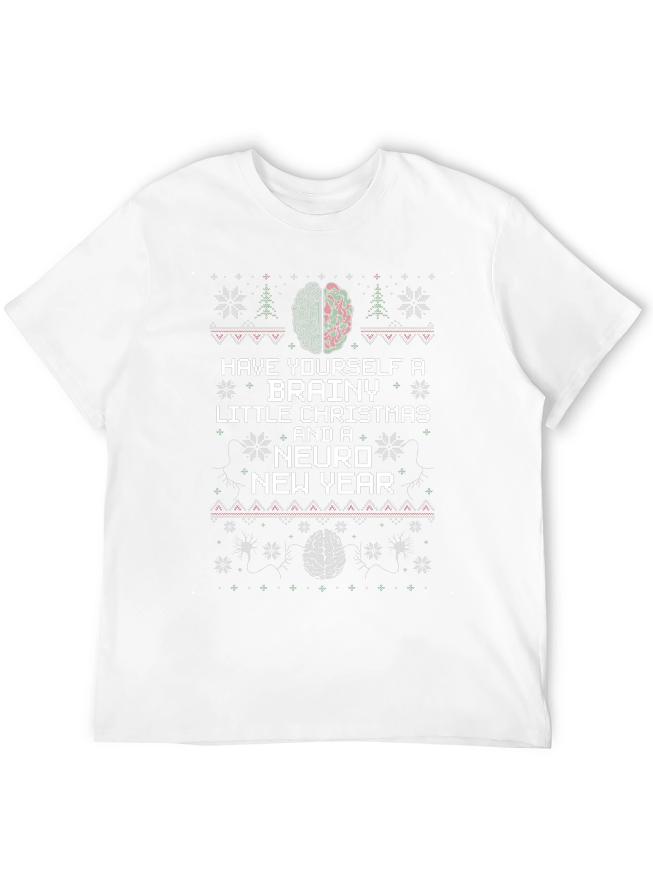 Brainy Christmas T-Shirt - Neuro New Year