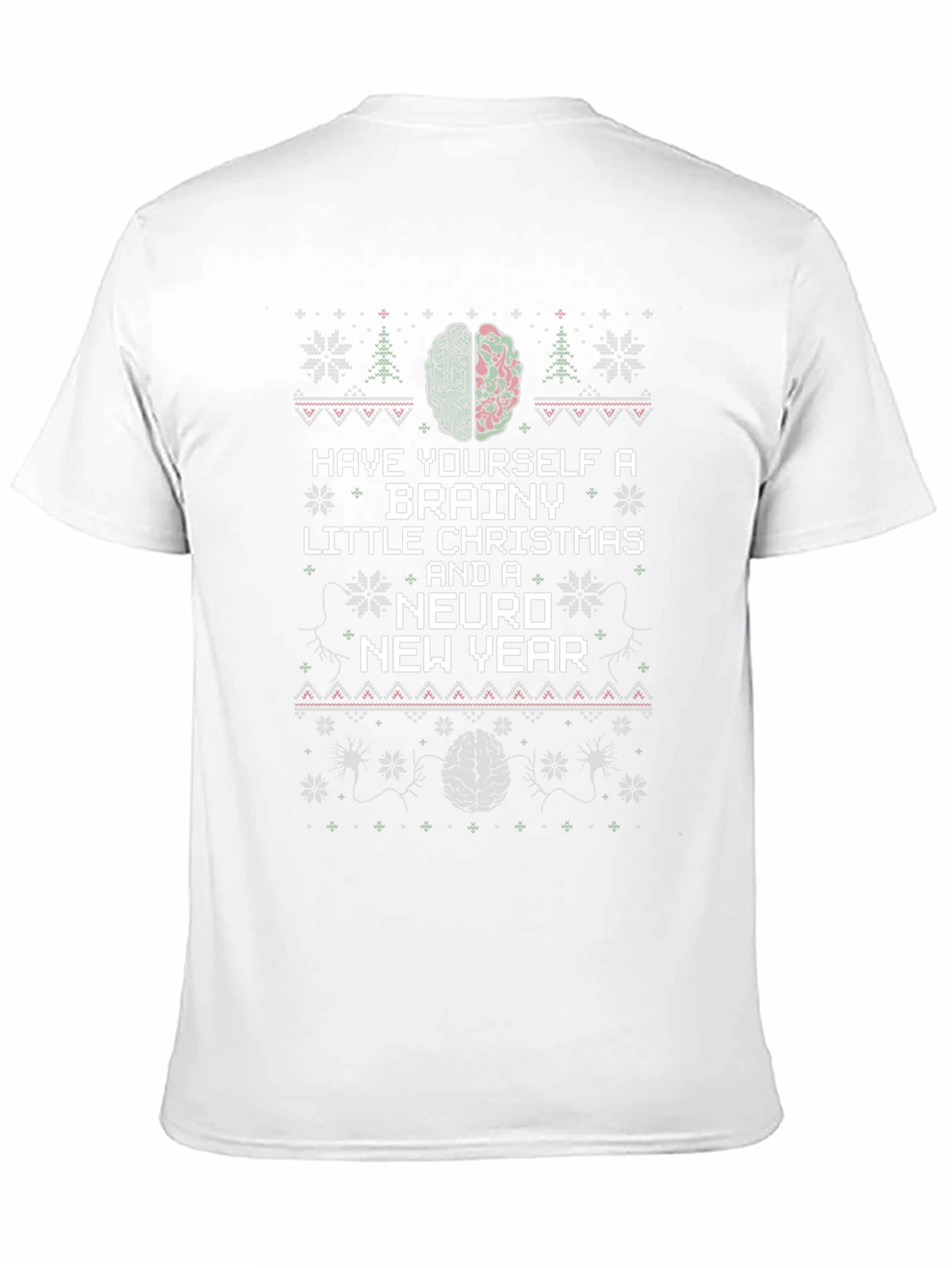 Brainy Christmas T-Shirt - Neuro New Year