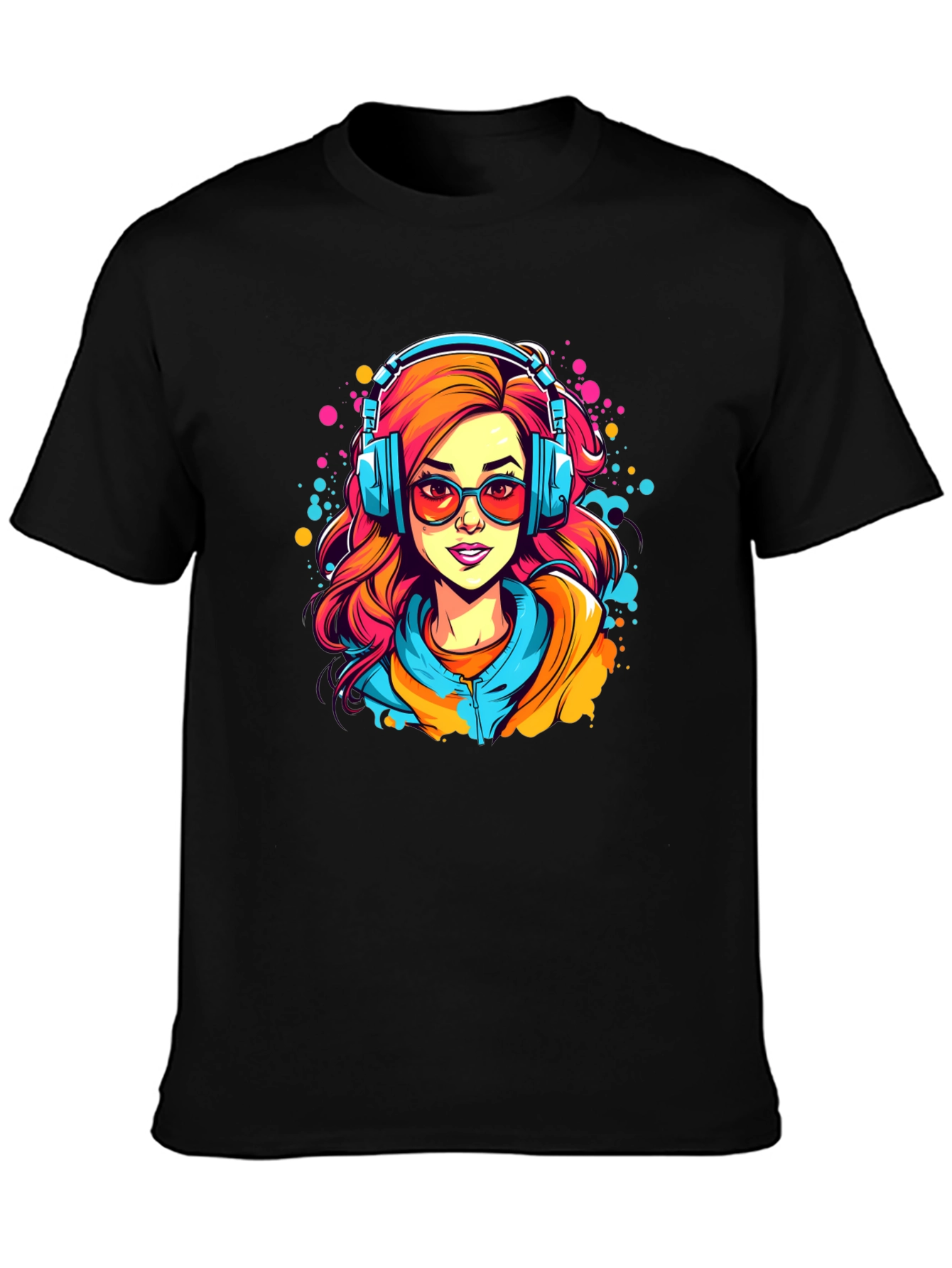 Vibrant Graphic Tee - Music Lover