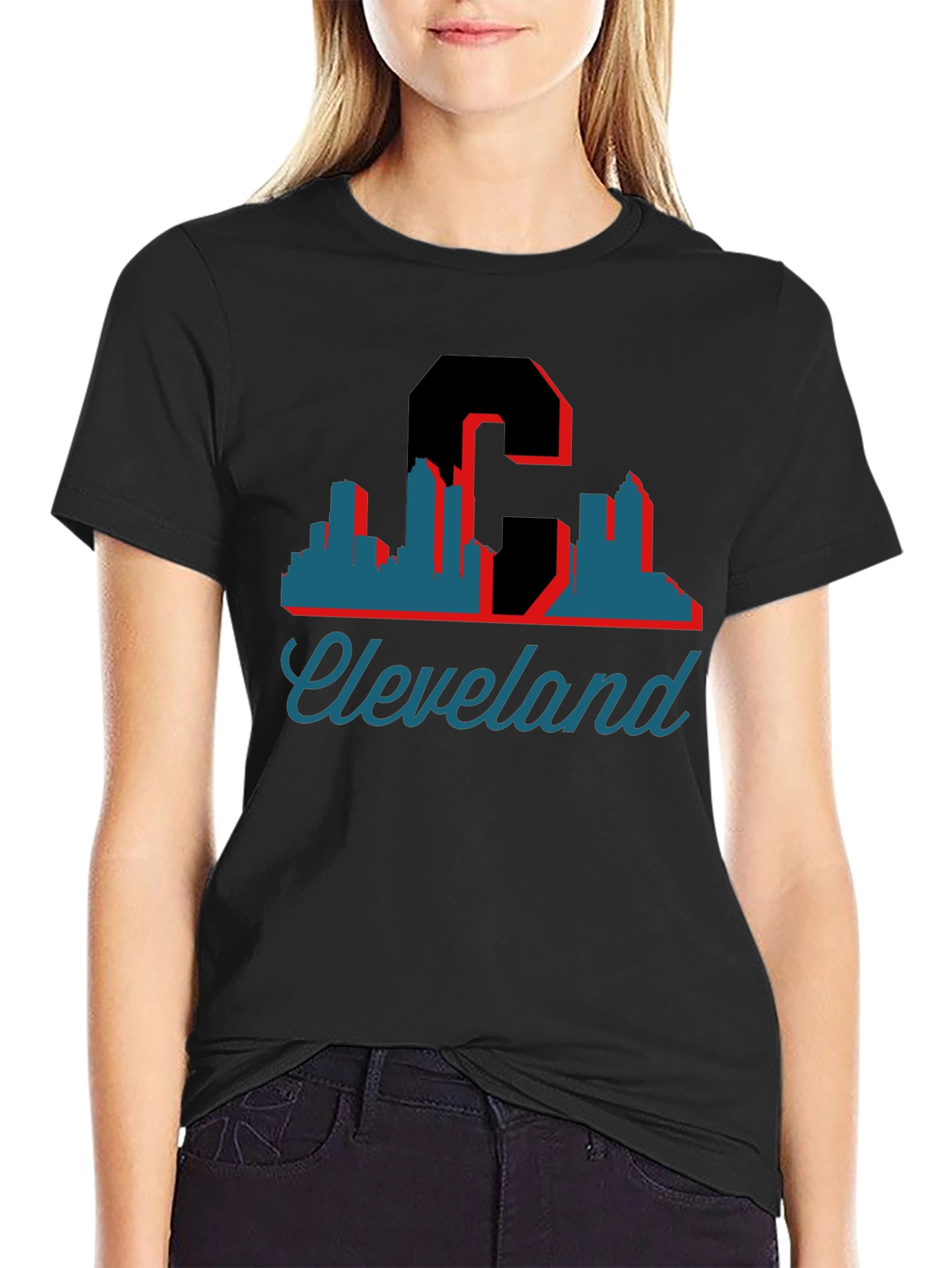 Cleveland Skyline Graphic T-Shirt