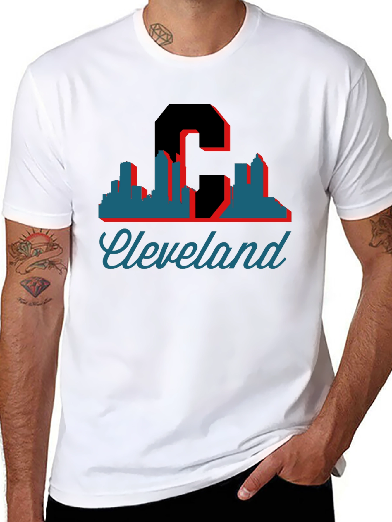 Cleveland Skyline Graphic T-Shirt