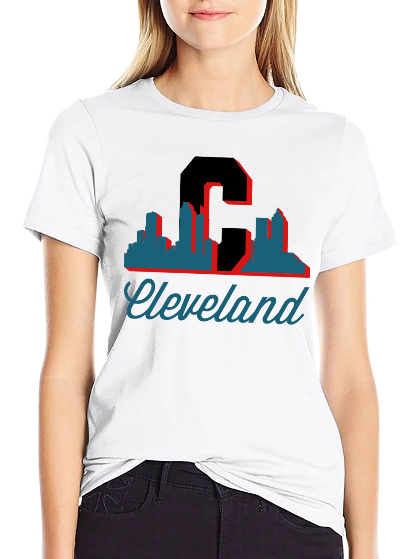 Cleveland Skyline Graphic T-Shirt