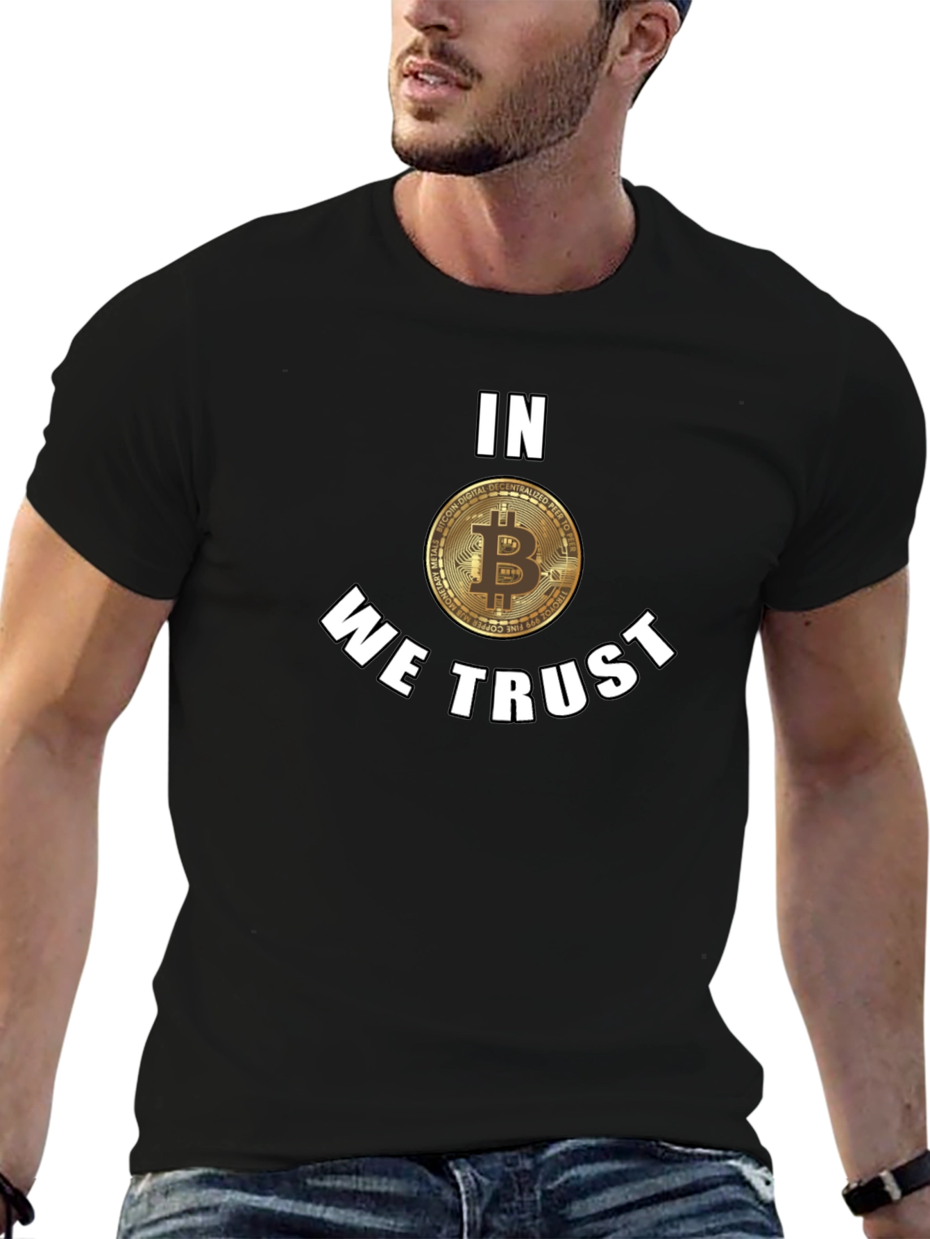 Bitcoin In We Trust Black T-Shirt