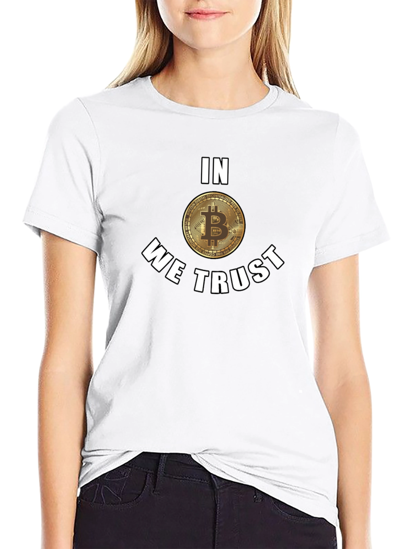 Bitcoin In We Trust Black T-Shirt