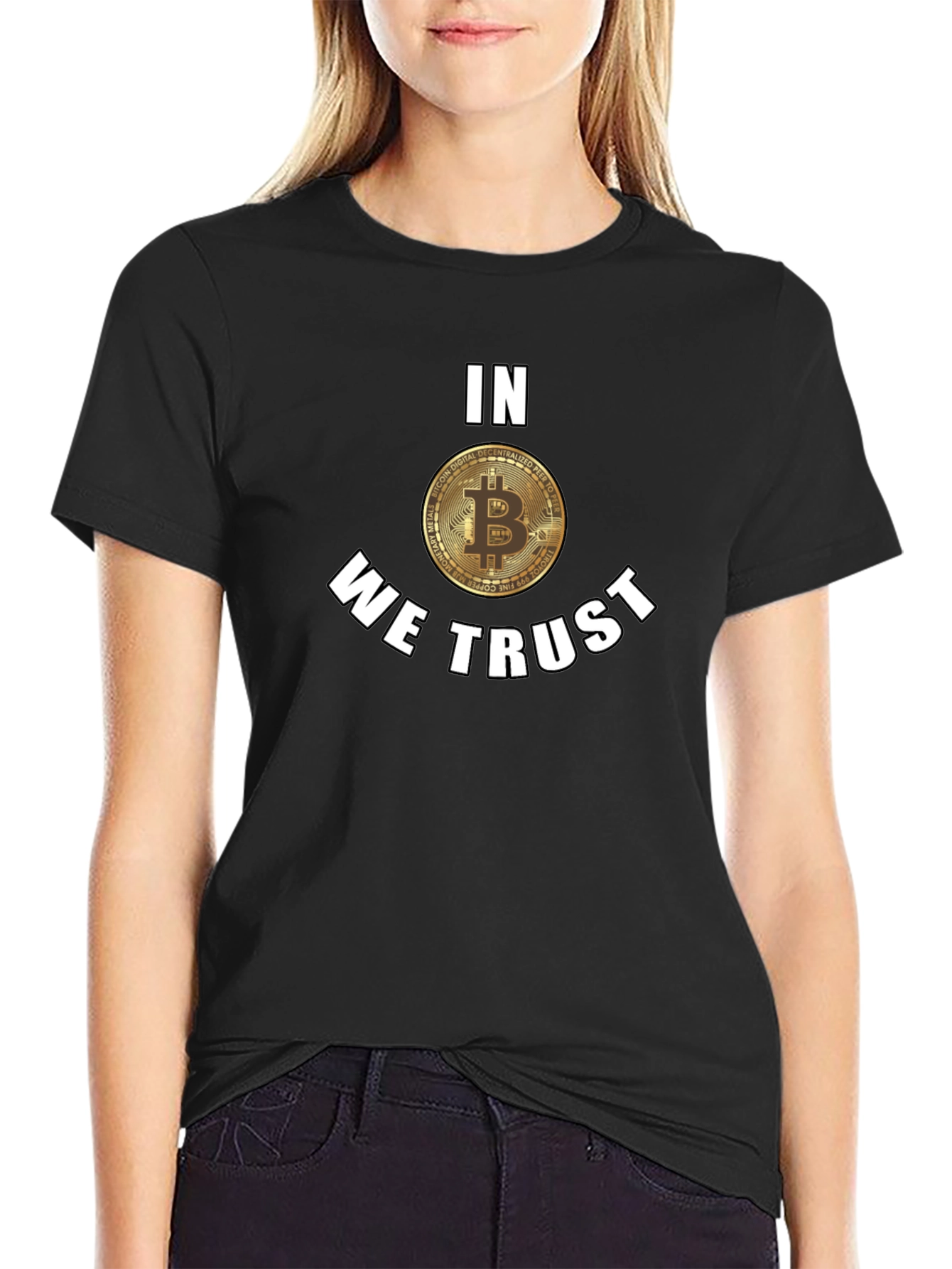 Bitcoin In We Trust Black T-Shirt