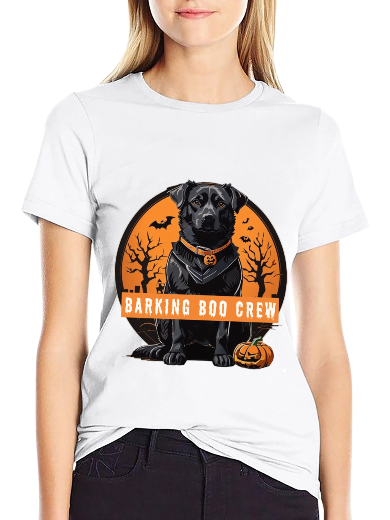 Barking Boo Crew Halloween Dog T-Shirt