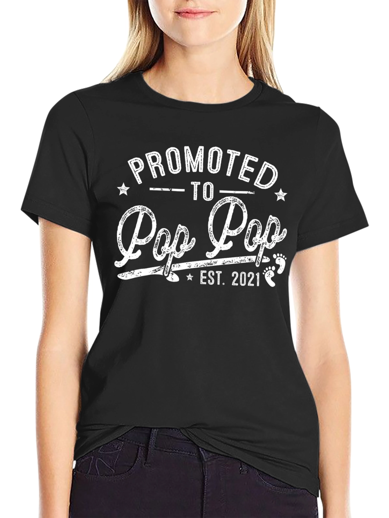 Promoted to Pop Pop Est. 2021 T-Shirt