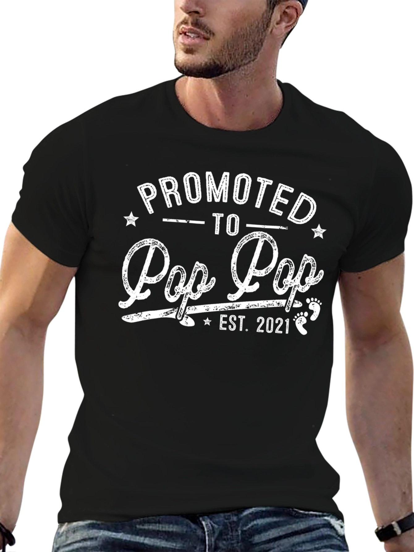 Promoted to Pop Pop Est. 2021 T-Shirt