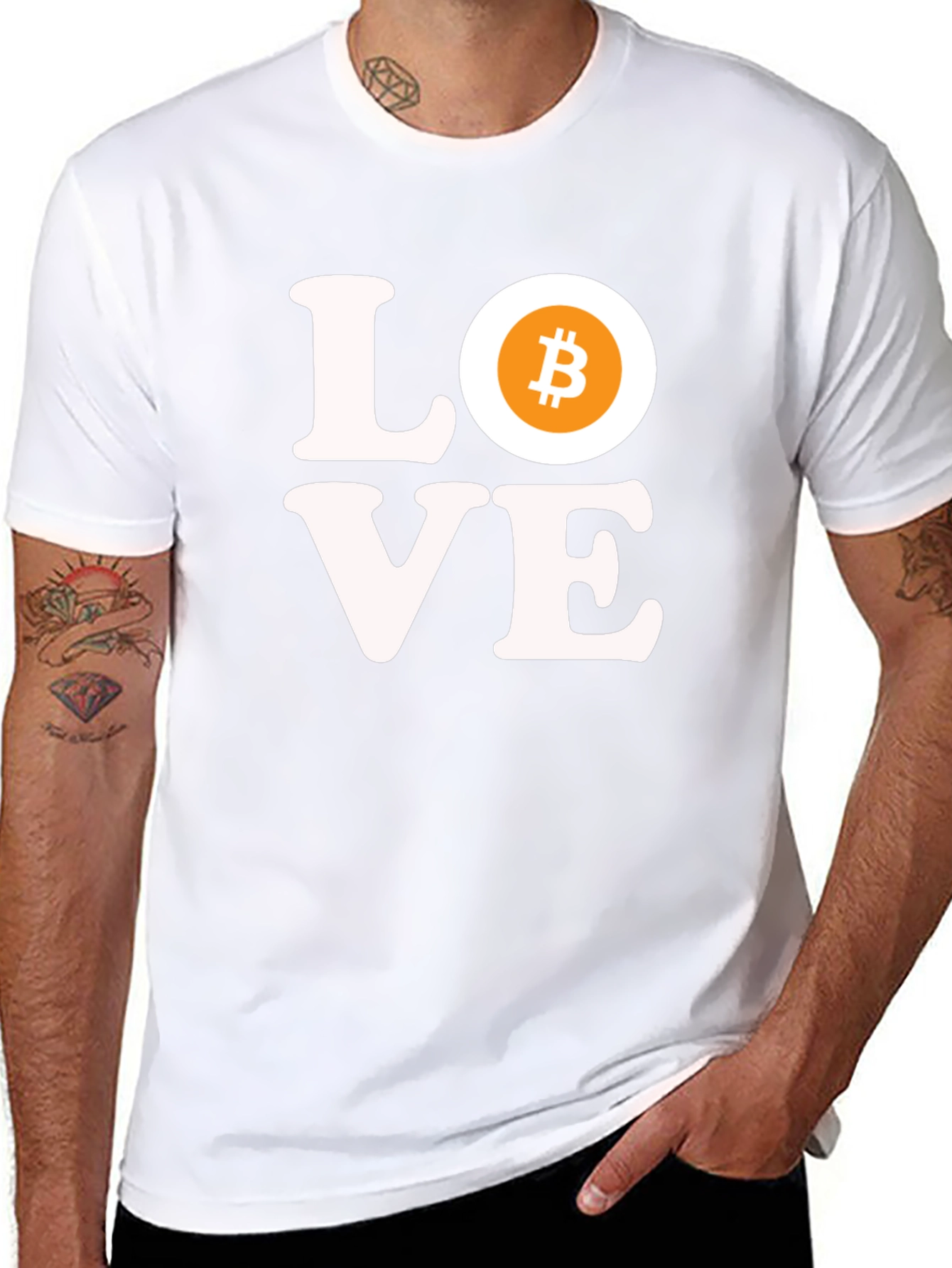 Bitcoin Love T-Shirt - Crypto Enthusiast Tee