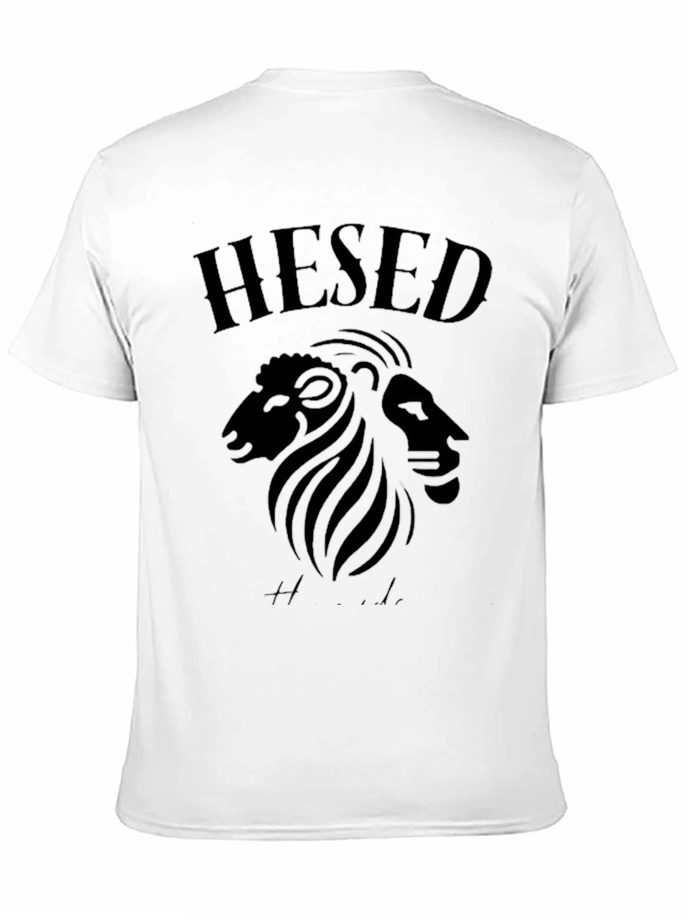 Hesed Lion & Ram Graphic Black T-Shirt