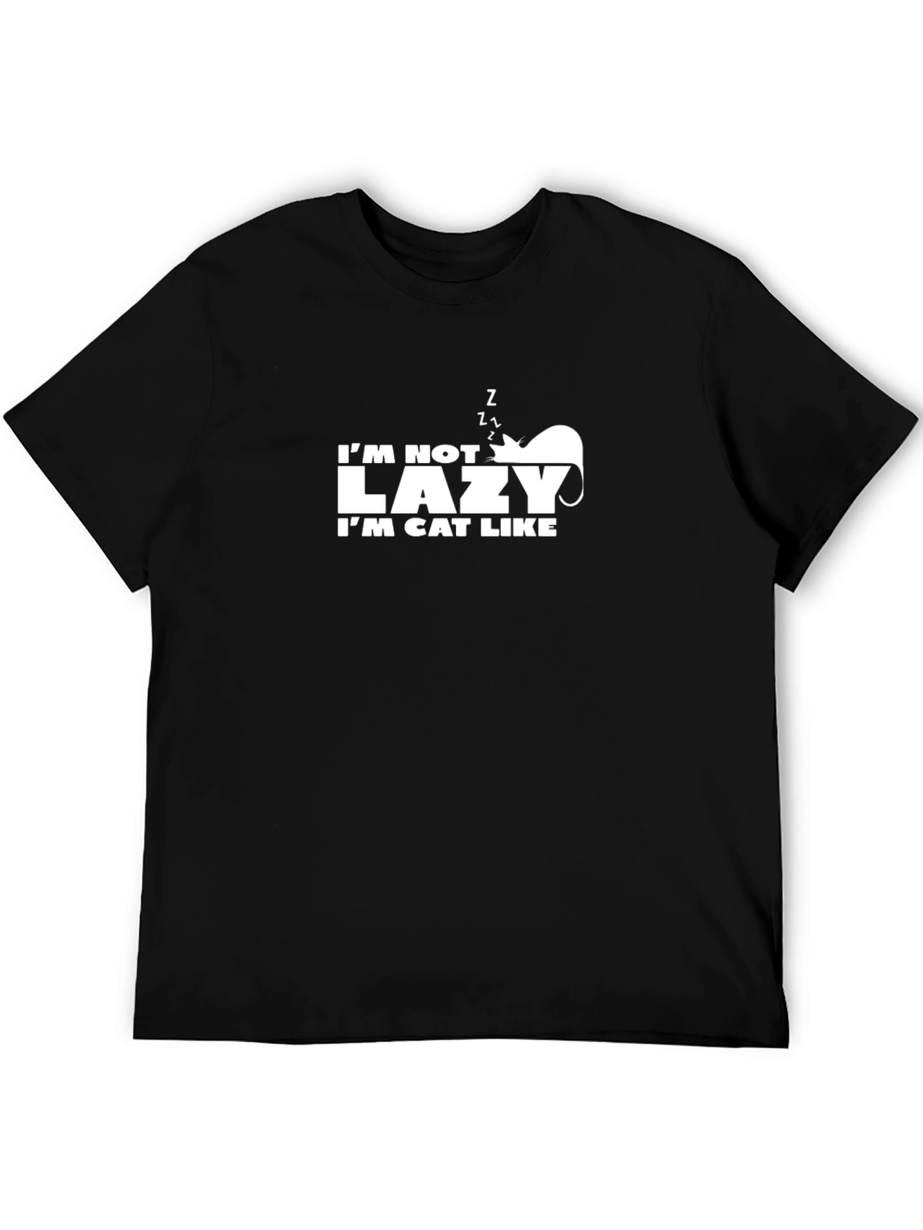 Im Not Lazy Im Cat Like Funny Graphic Tee