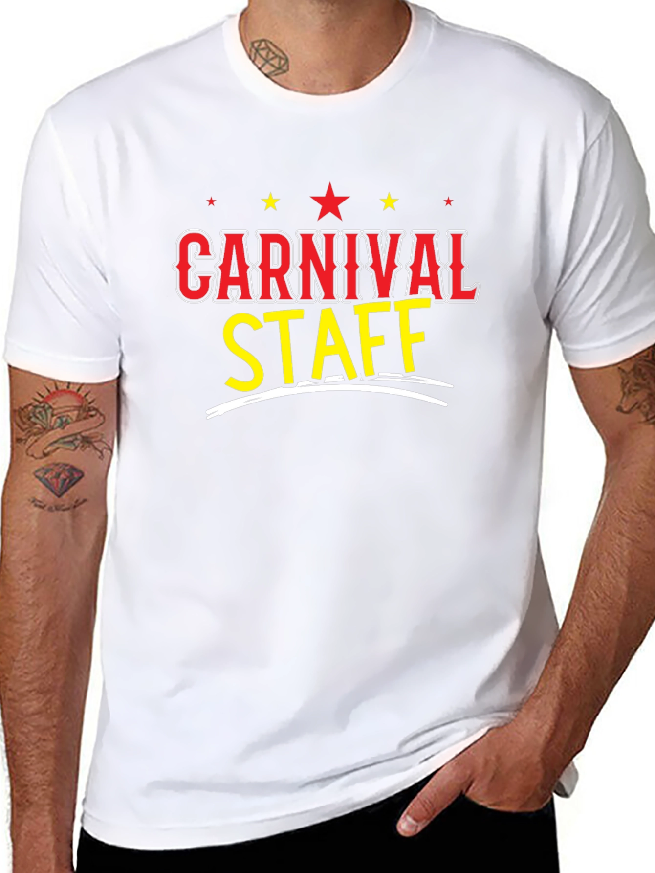 Carnival Staff Black T-Shirt Fun Festival