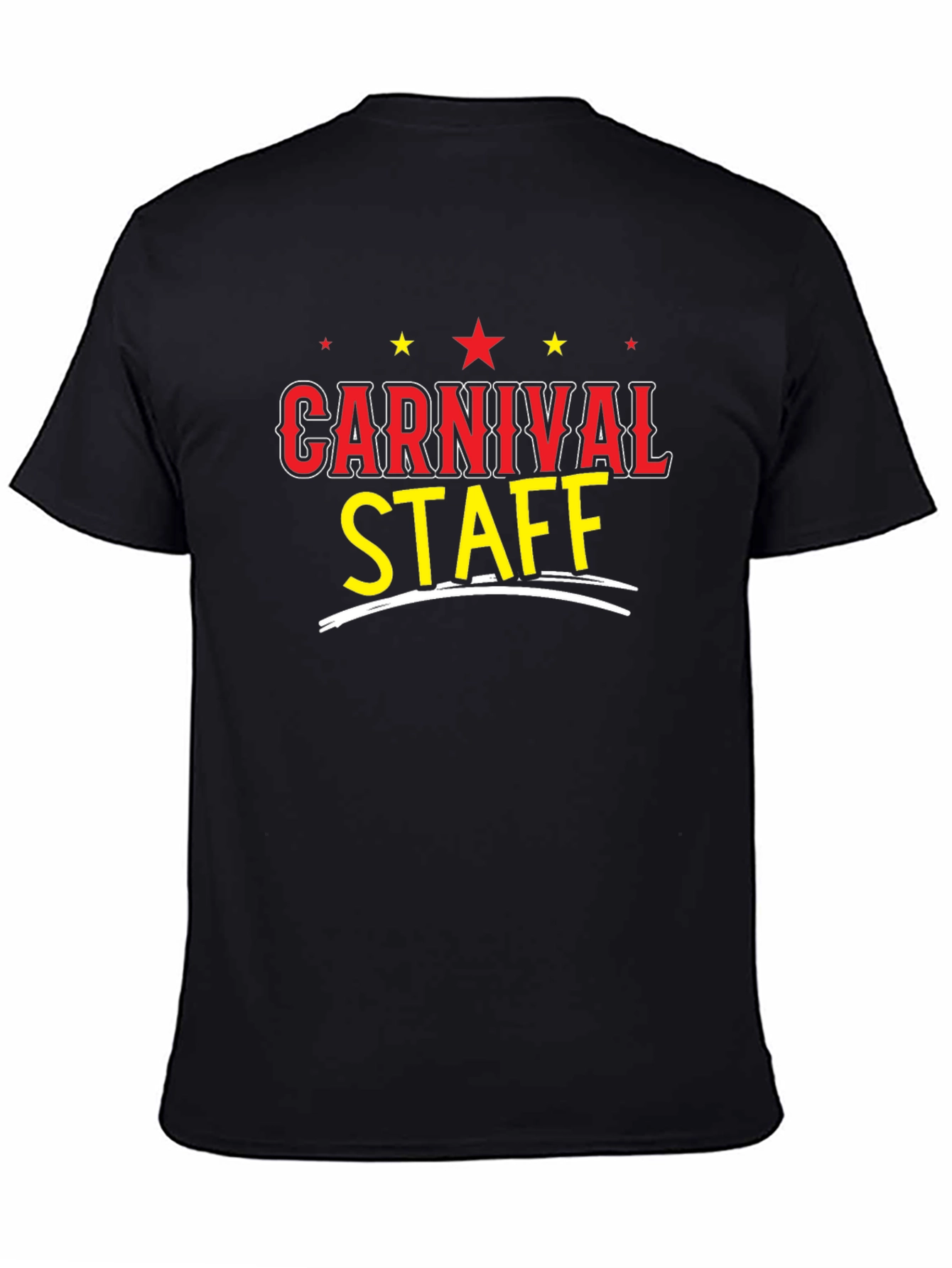 Carnival Staff Black T-Shirt Fun Festival