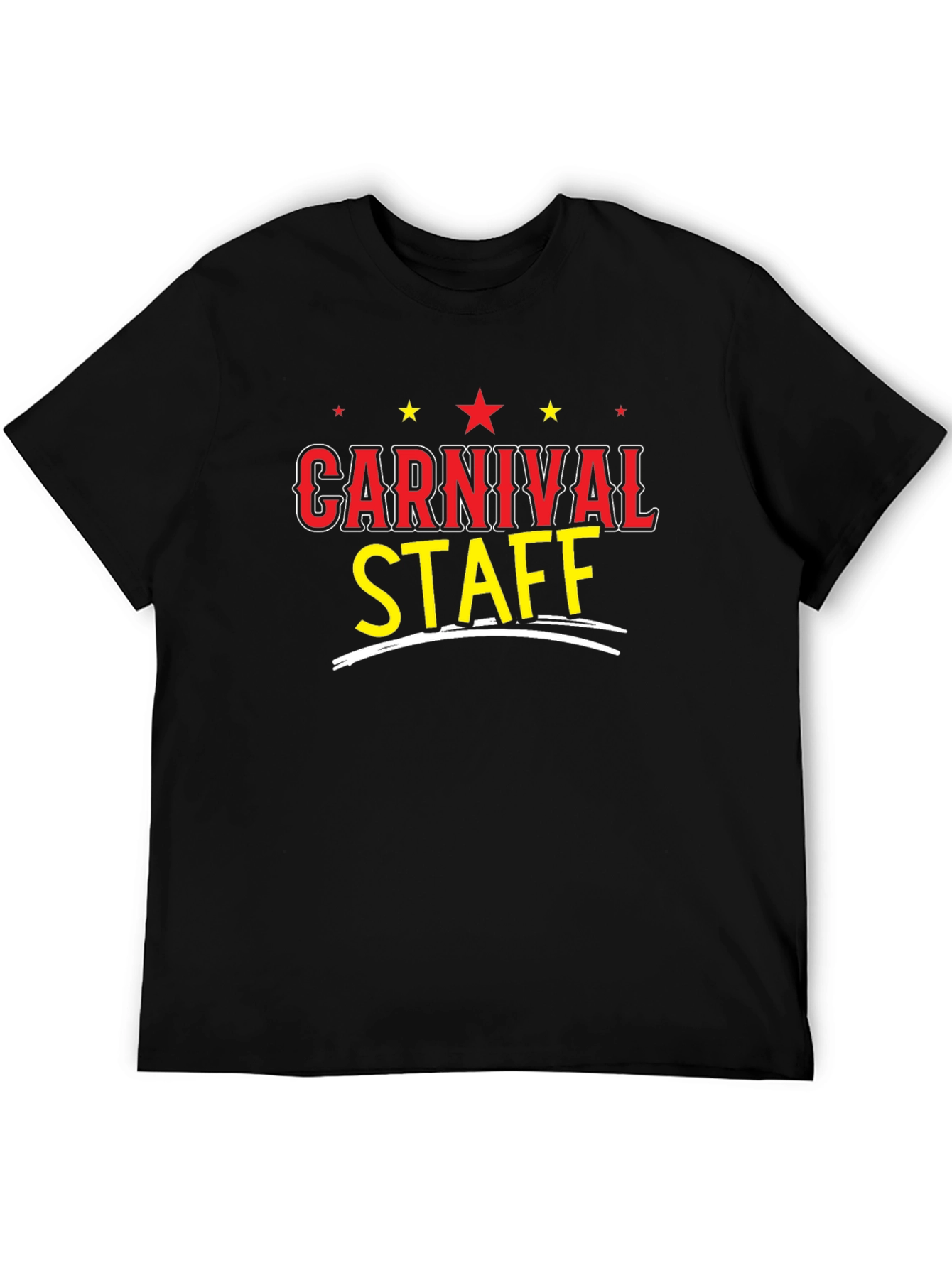 Carnival Staff Black T-Shirt Fun Festival