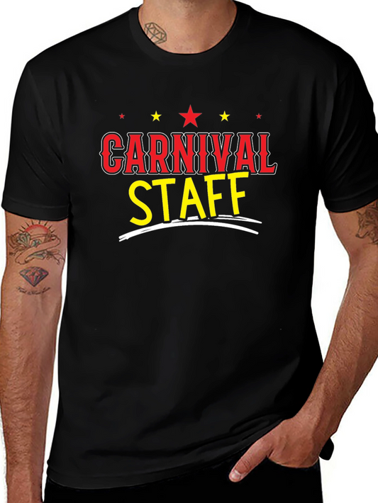 Carnival Staff Black T-Shirt Fun Festival