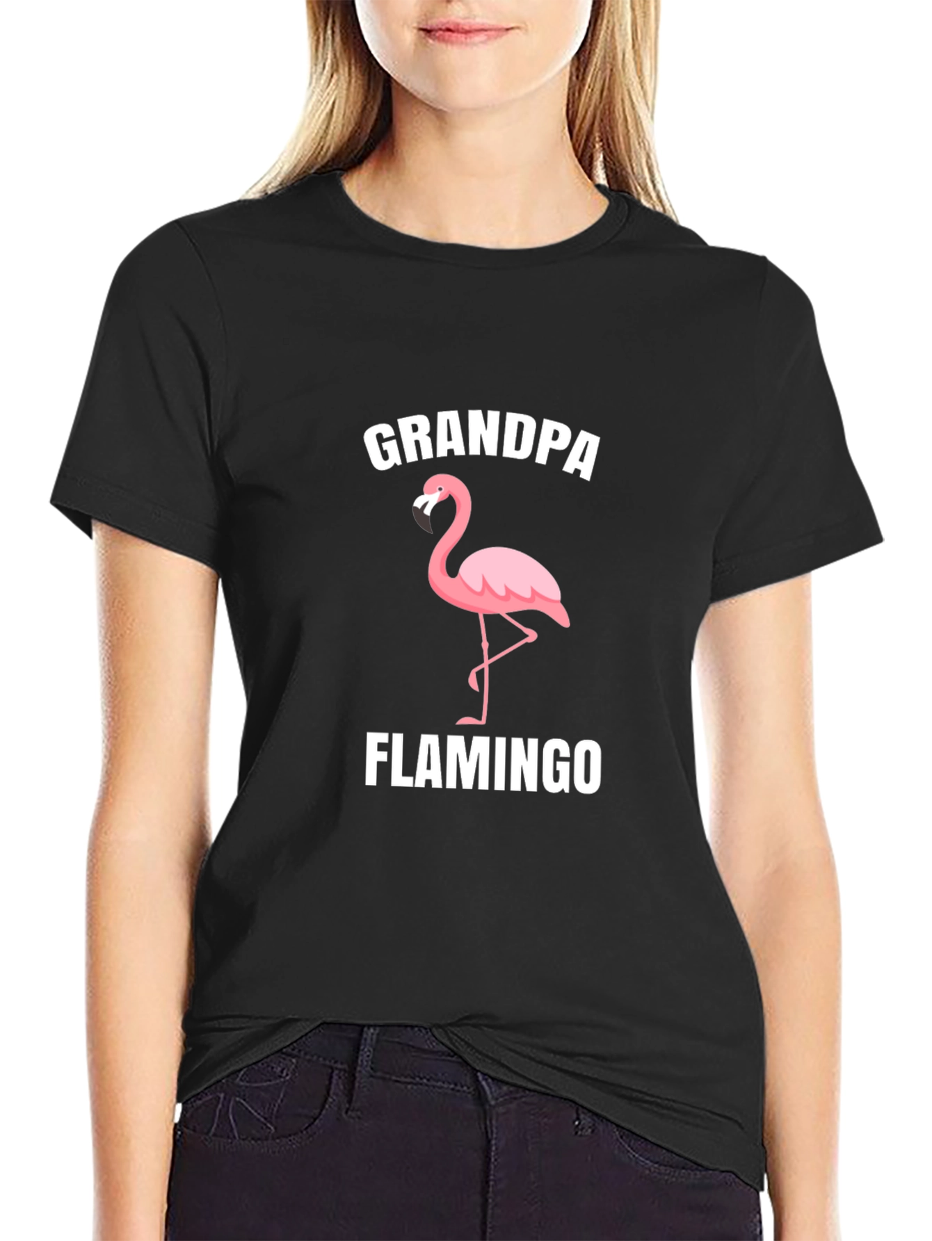 Grandpa Flamingo T-Shirt - Novelty Graphic Tee