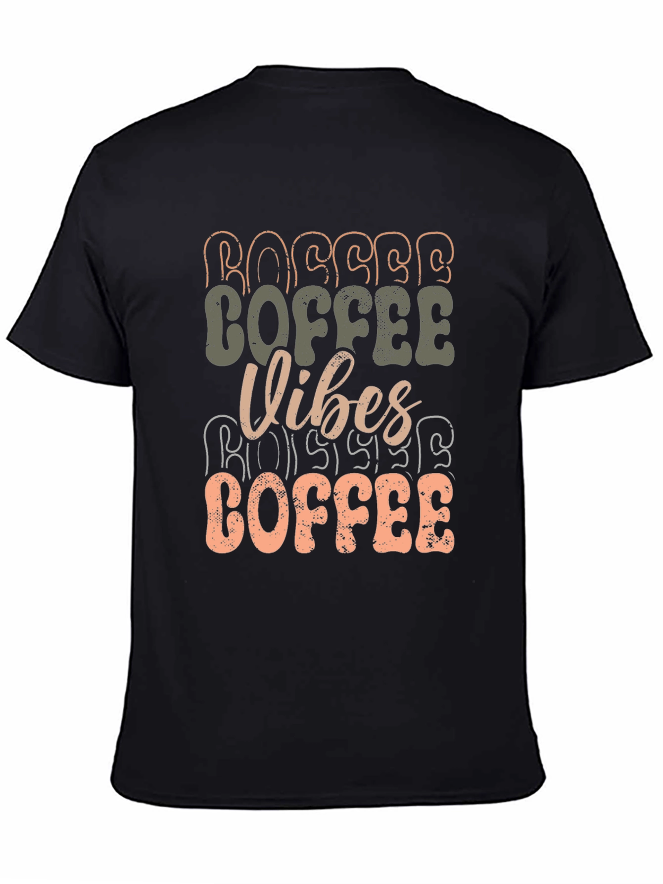 Coffee Vibes Graphic T-Shirt - Black