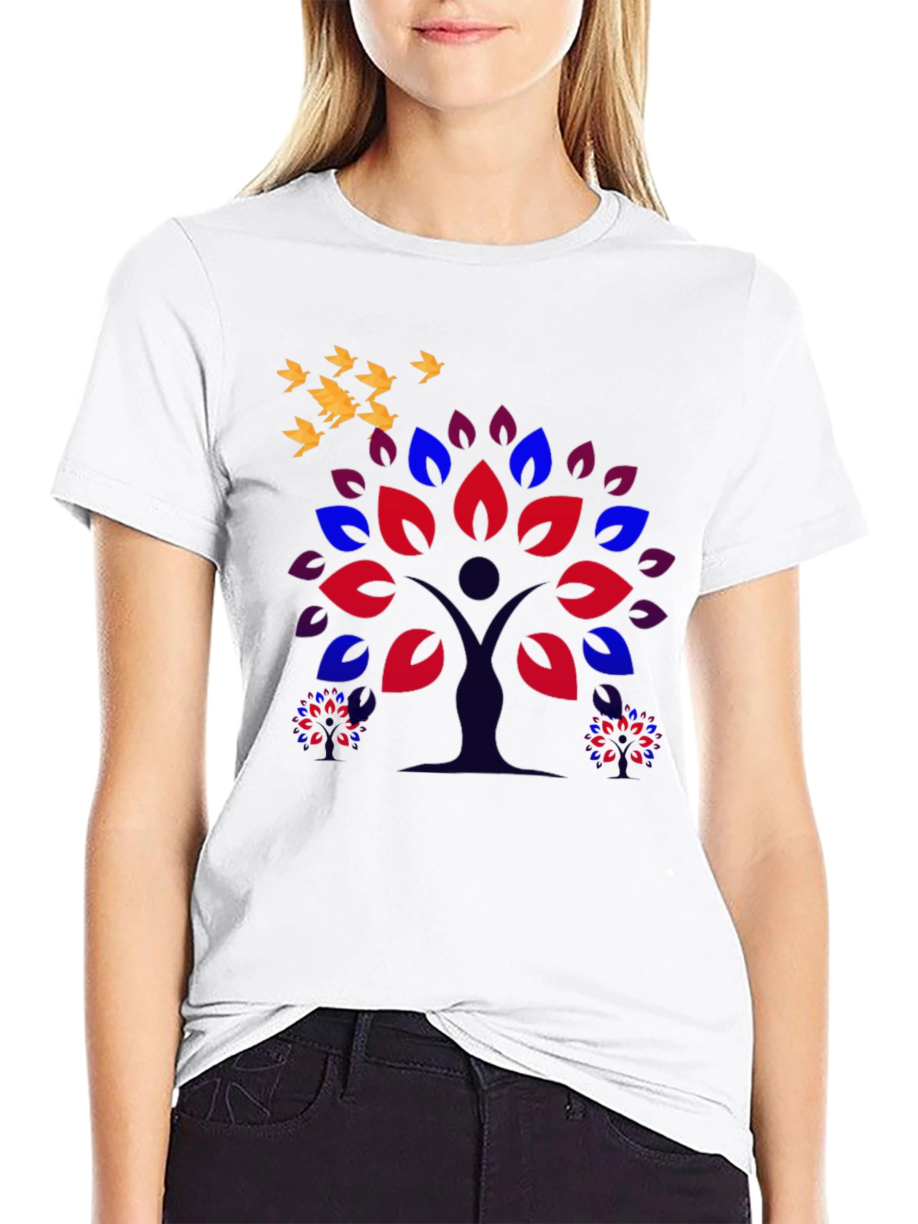 Nature Tree Graphic Tee - Mens Black T-Shirt
