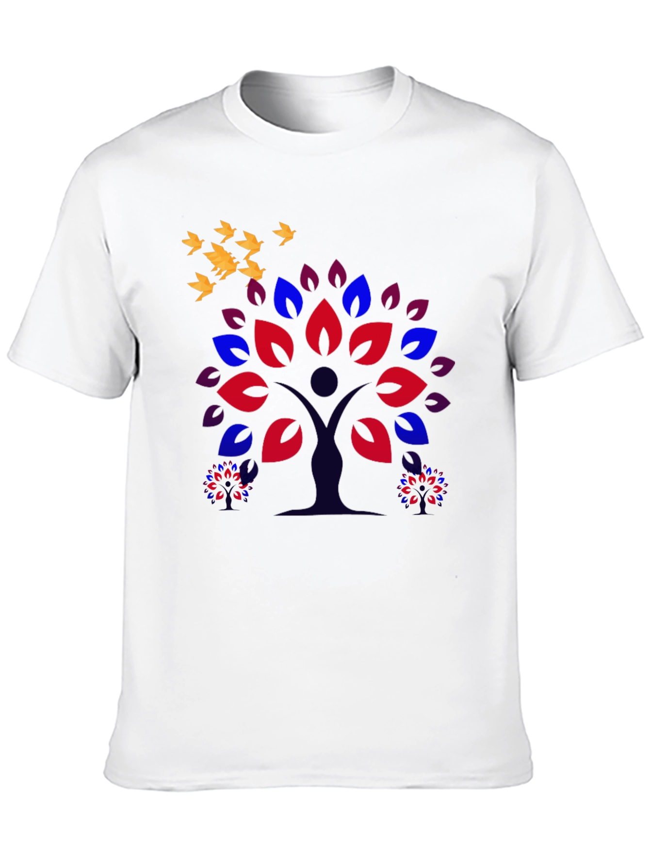 Nature Tree Graphic Tee - Mens Black T-Shirt