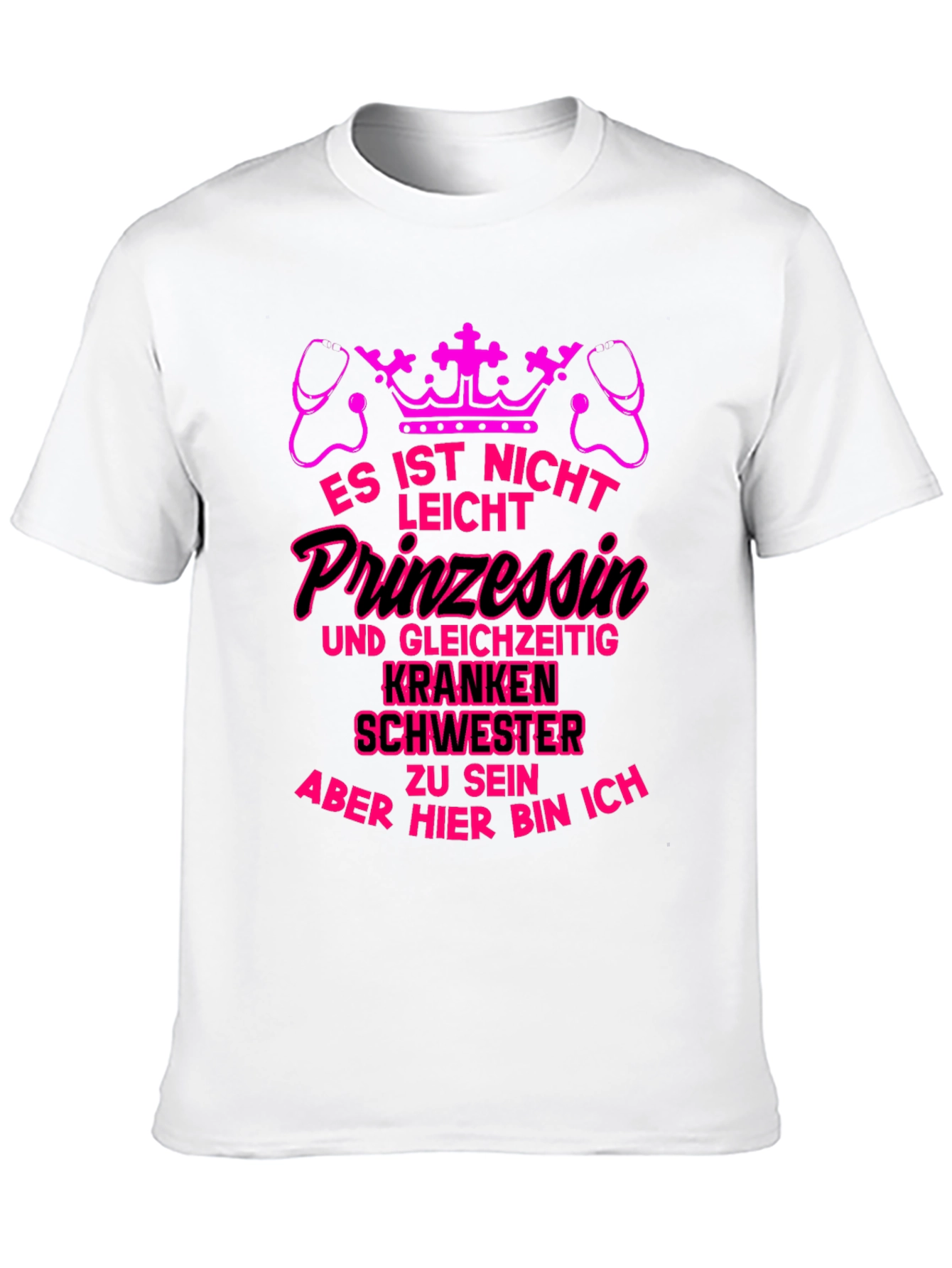 Princess Nurse T-Shirt - Pink Graphic Tee